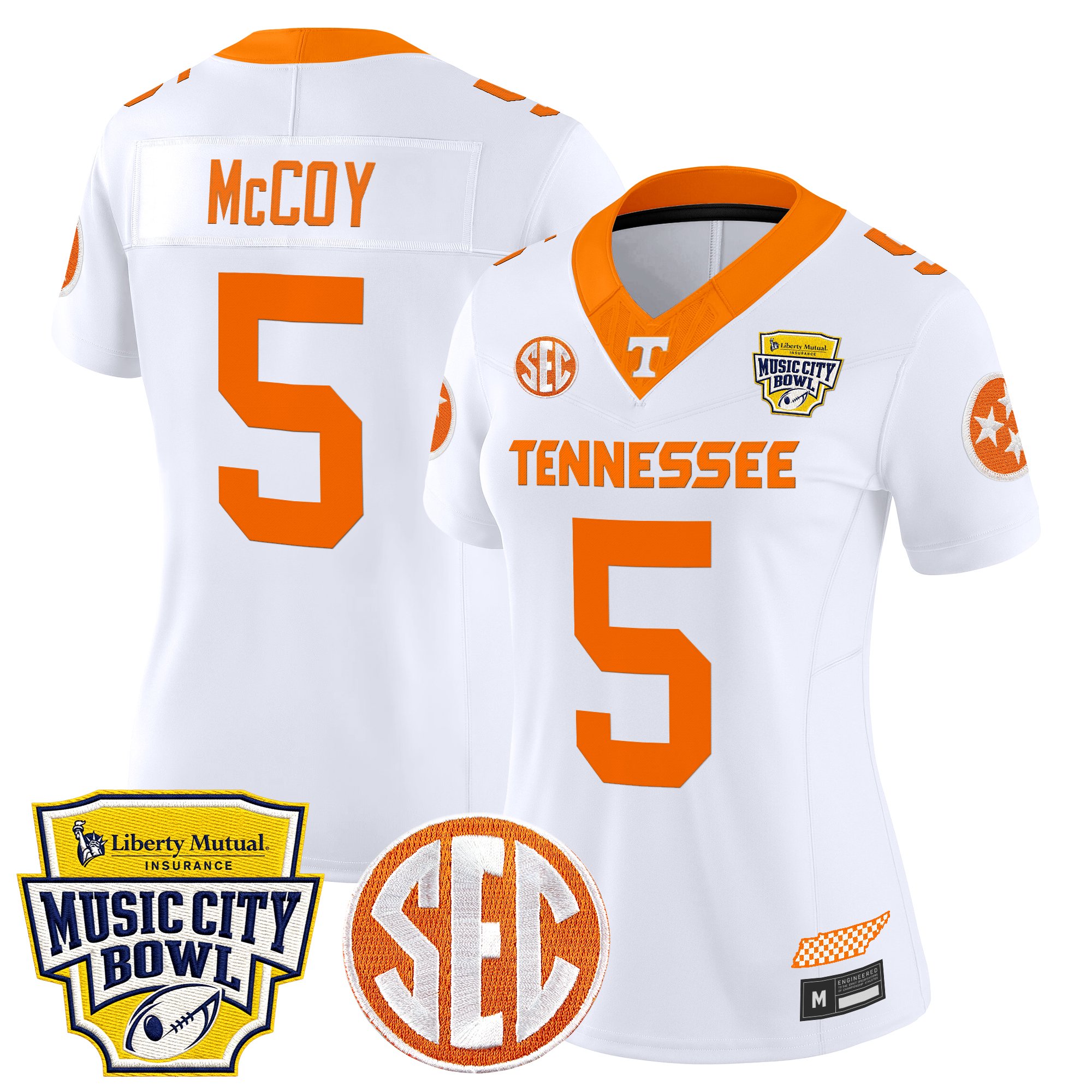 Women's Tennessee Volunteers 2025 Music City Bowl Vapor Limited Jersey - All Stitched
