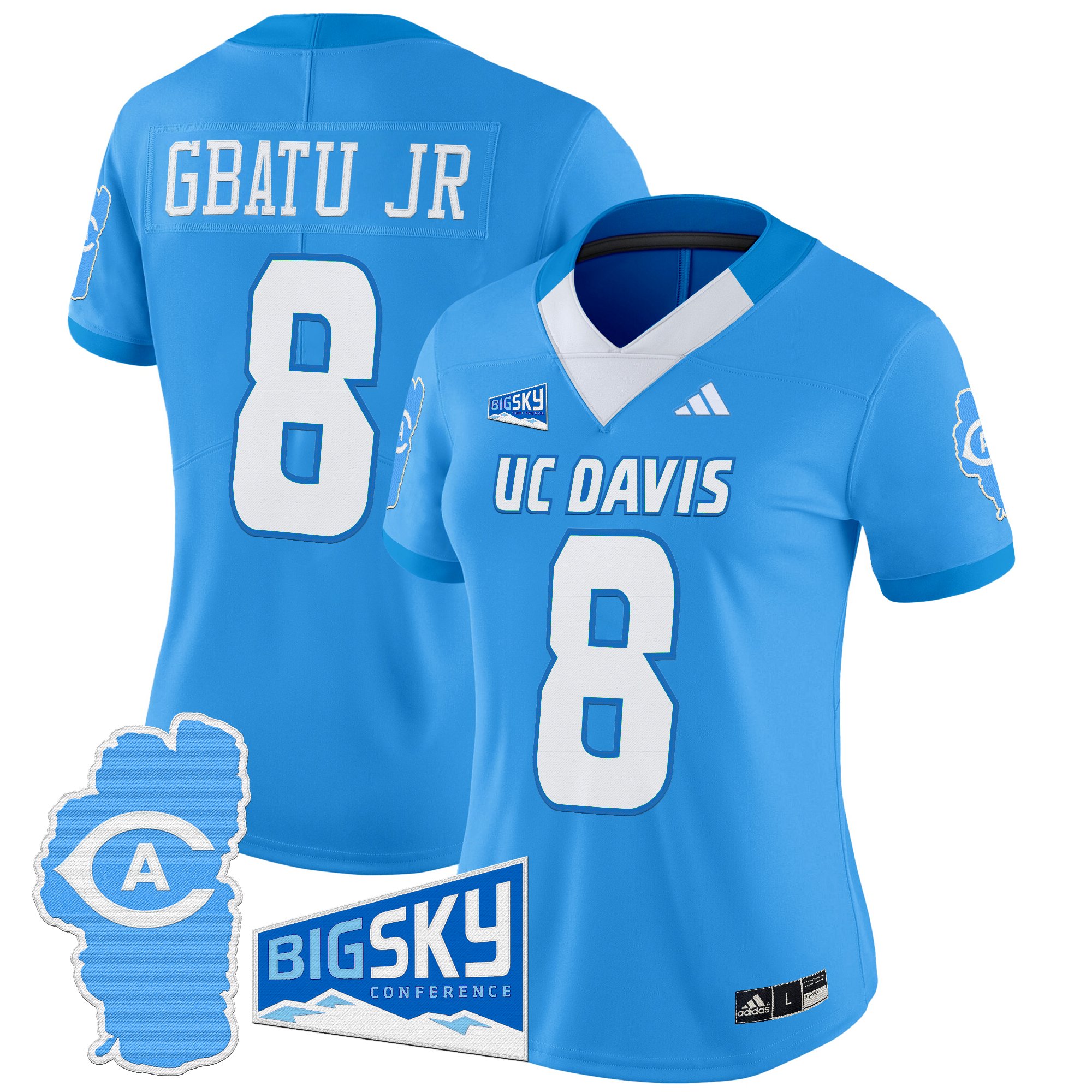 Women's UC Davis Aggies 2025 'Lake Tahoe Patch' Vapor Limited Jersey - All Stitched