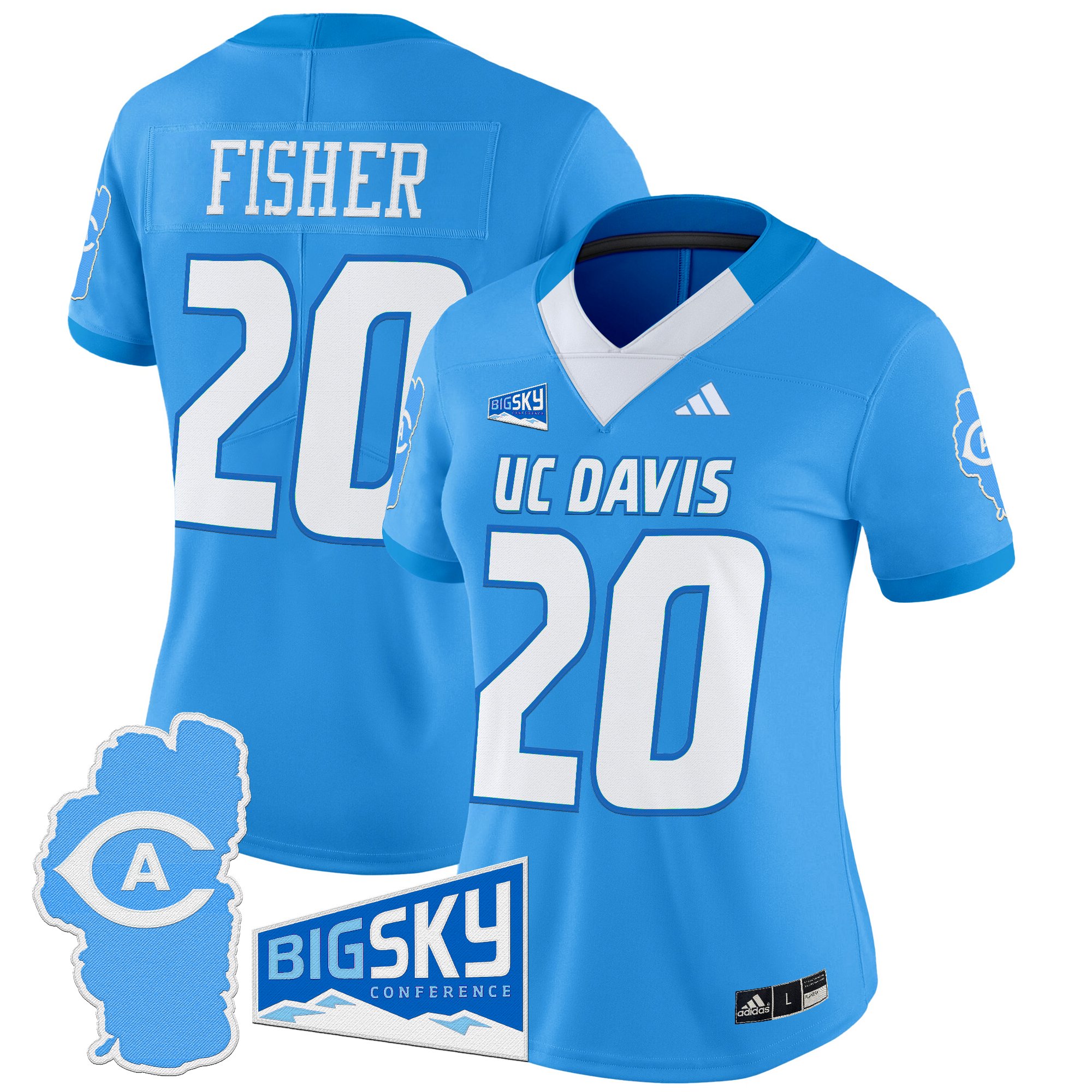 Women's UC Davis Aggies 2025 'Lake Tahoe Patch' Vapor Limited Jersey - All Stitched