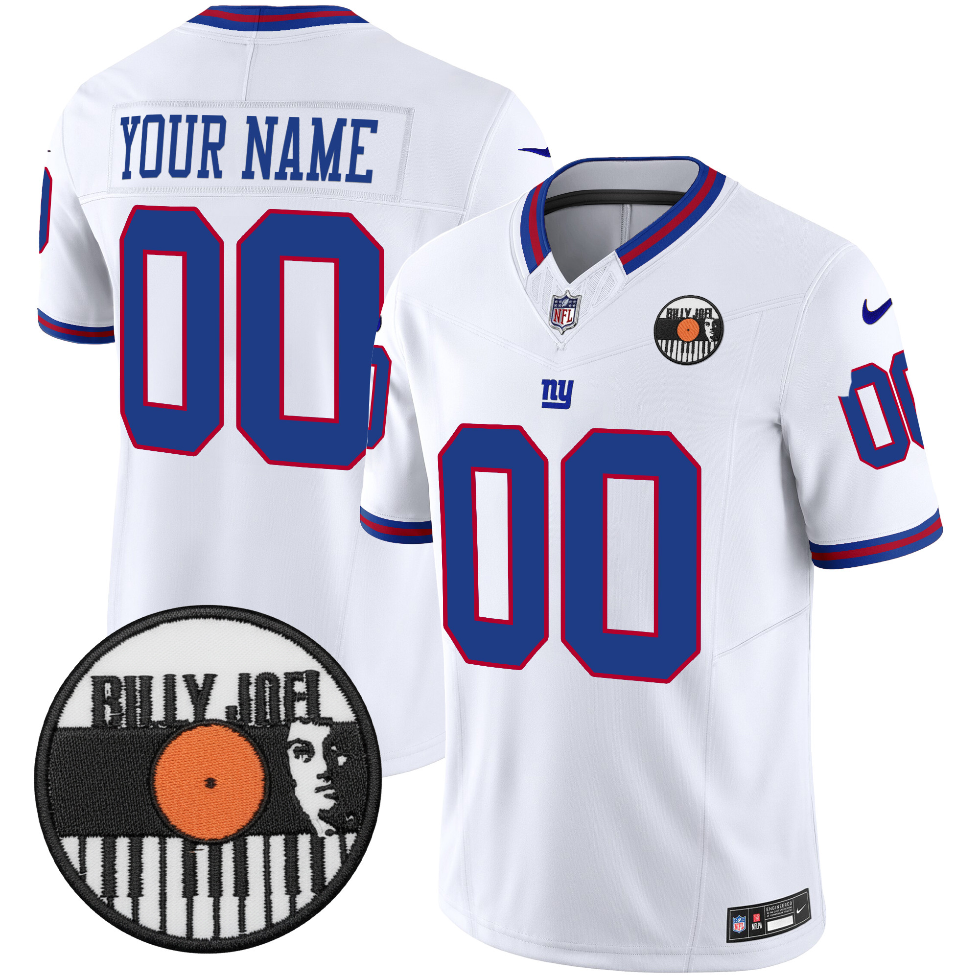 Billy Joel � New York Giants Vapor Limited Custom Jersey - All stitched