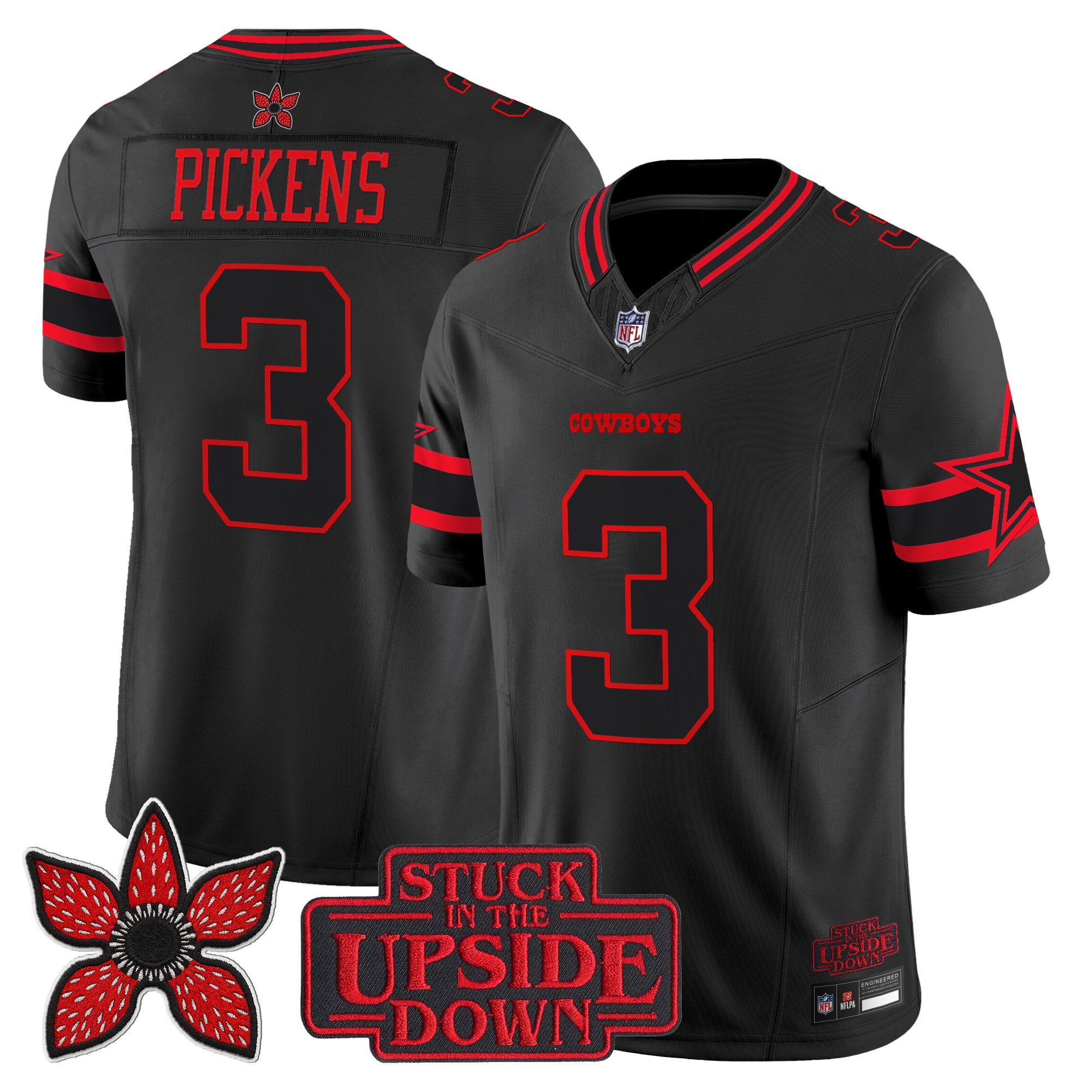 Dallas Cowboys 'Stranger Things Edition' Vapor Limited Jersey - All Stitched