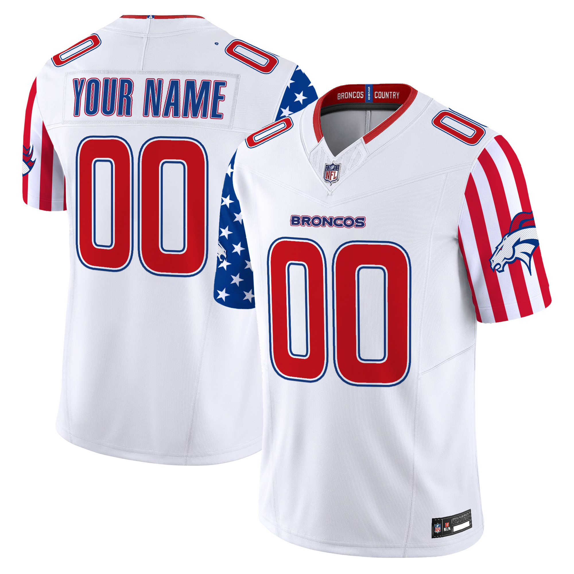 Denver Broncos "America250 Edition" Vapor Limited Custom Jersey - All Stitched