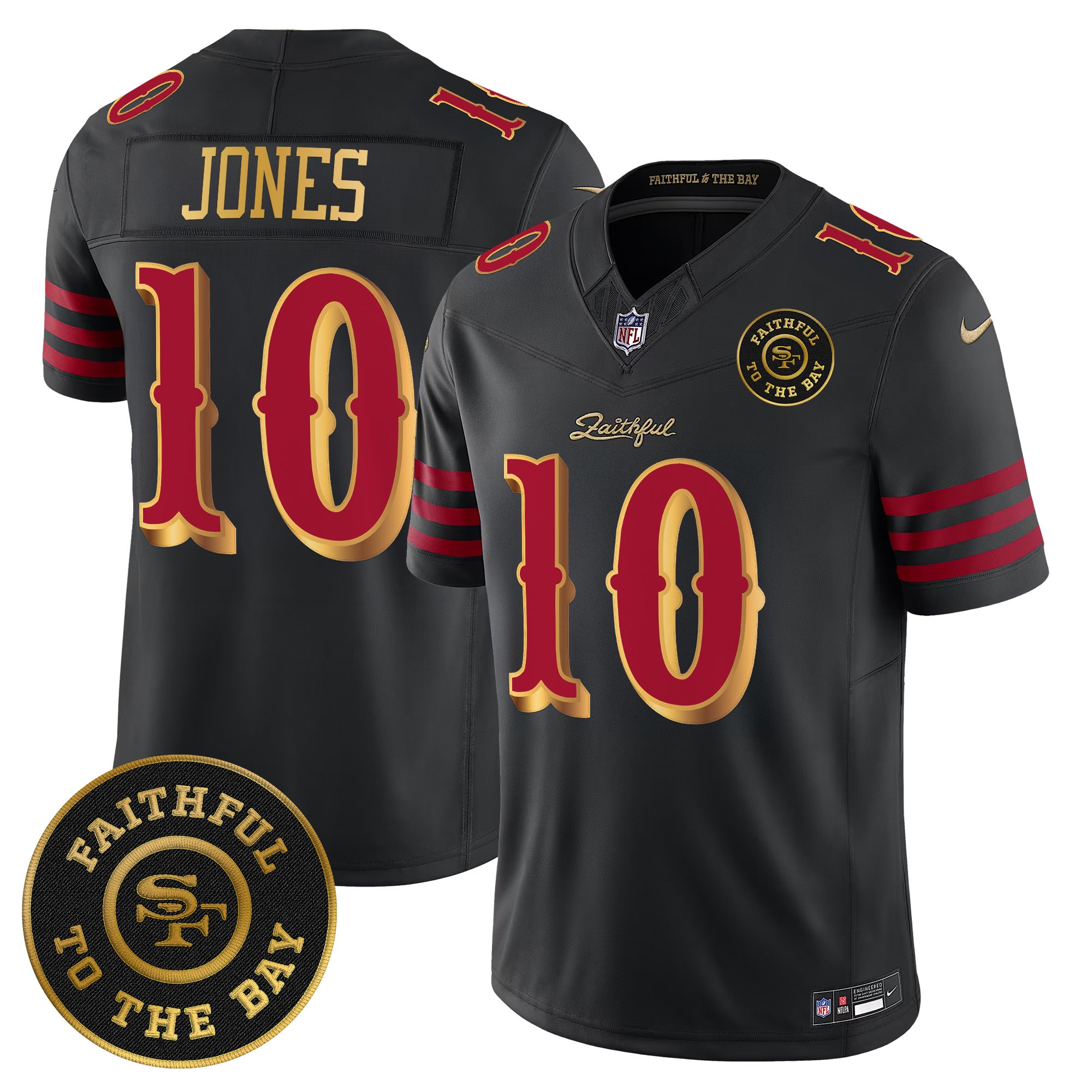 Men's 49ers �Rivalries� Vapor Limited Jersey - Faithful To The Bay Patch - All Stitched