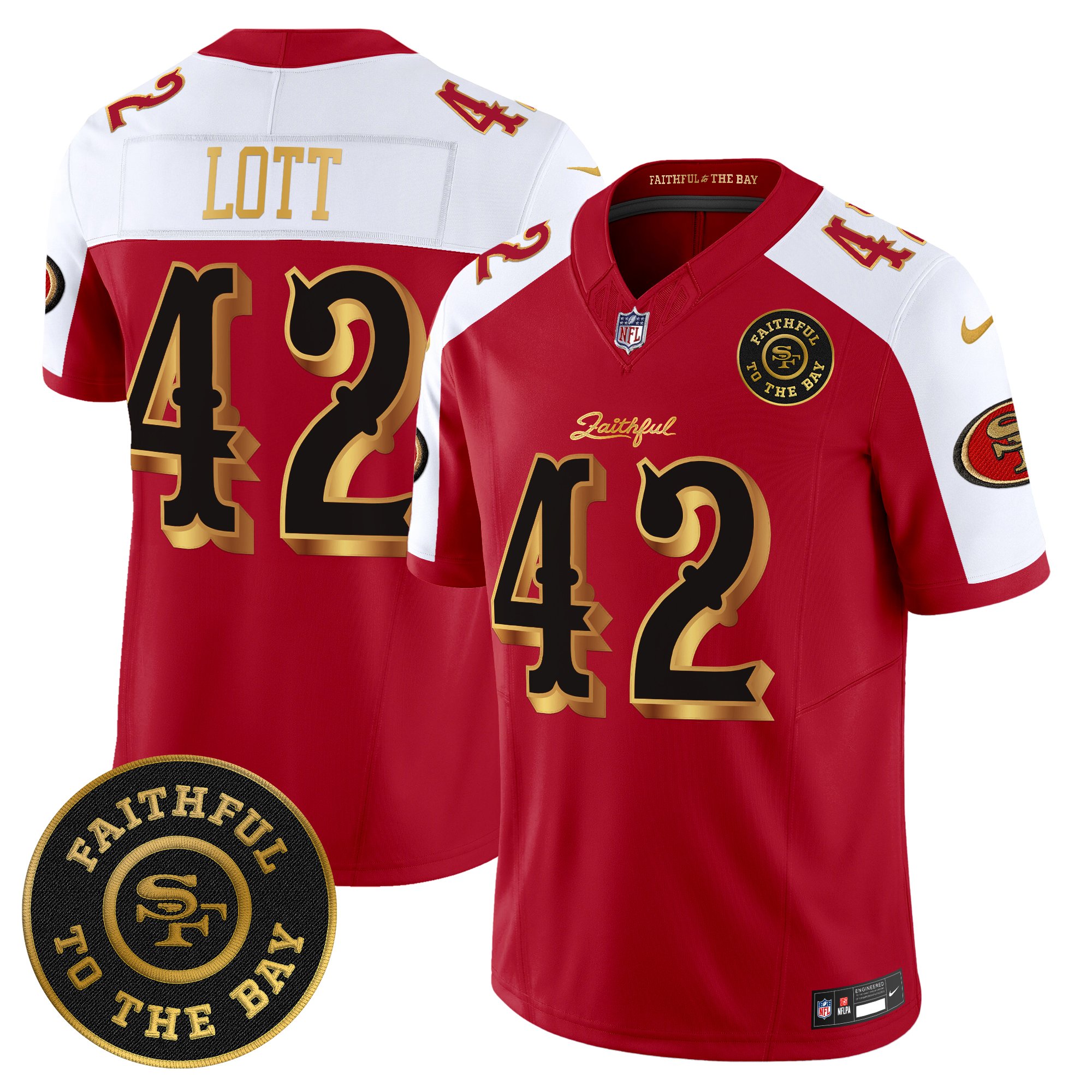 Men's 49ers �Rivalries� Vapor Limited Jersey - Faithful To The Bay Patch - All Stitched