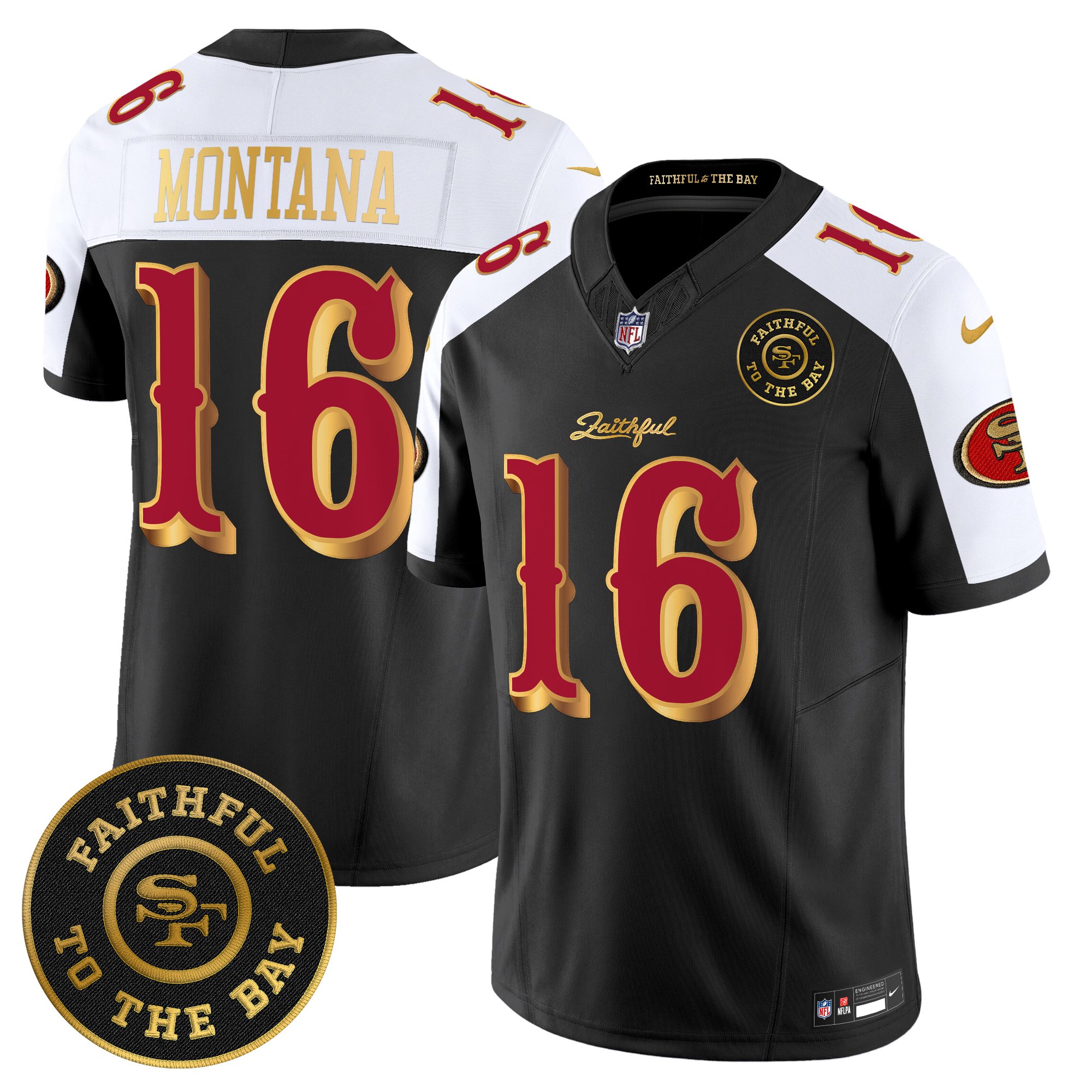 Men's 49ers �Rivalries� Vapor Limited Jersey - Faithful To The Bay Patch - All Stitched
