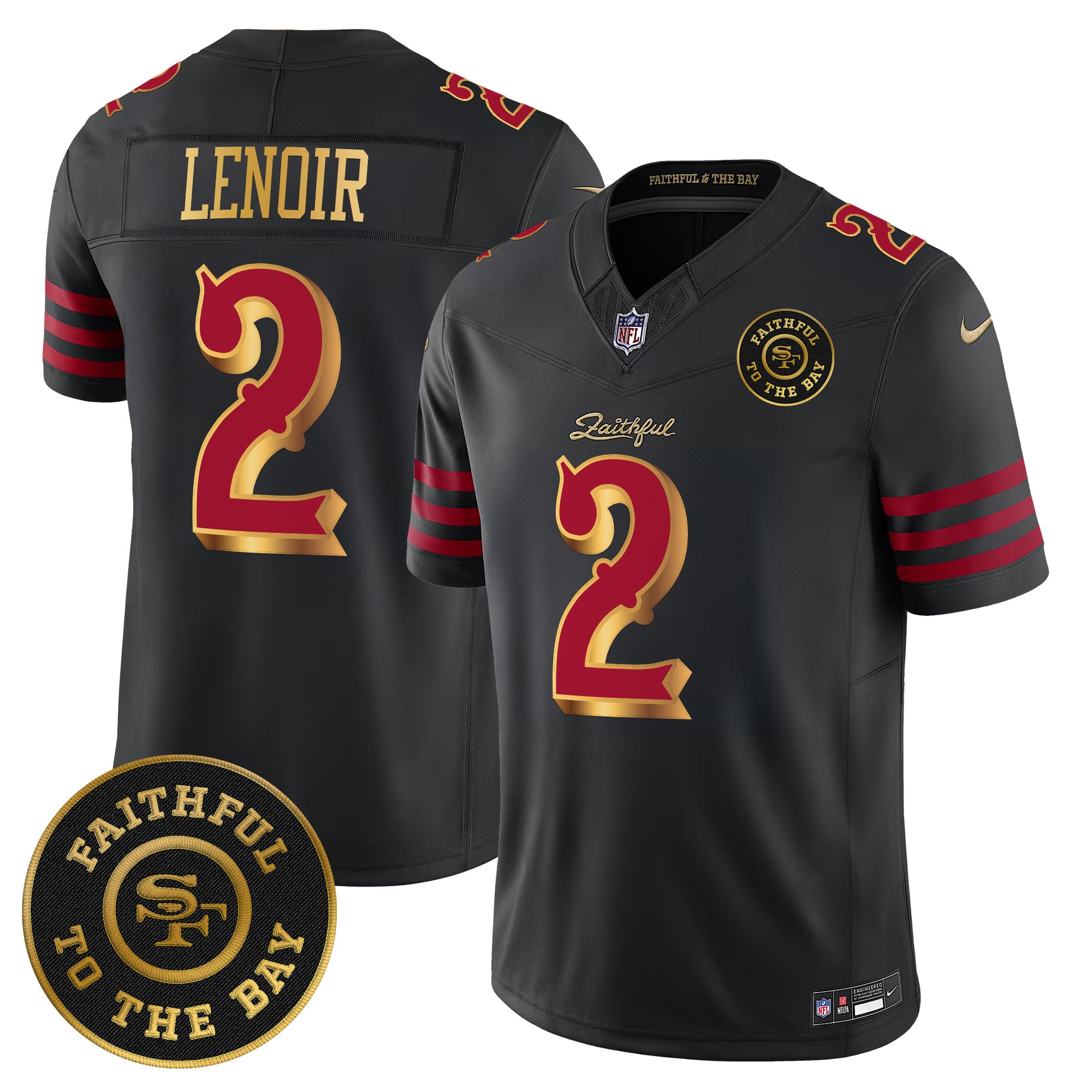 Men's 49ers �Rivalries� Vapor Limited Jersey - Faithful To The Bay Patch - All Stitched