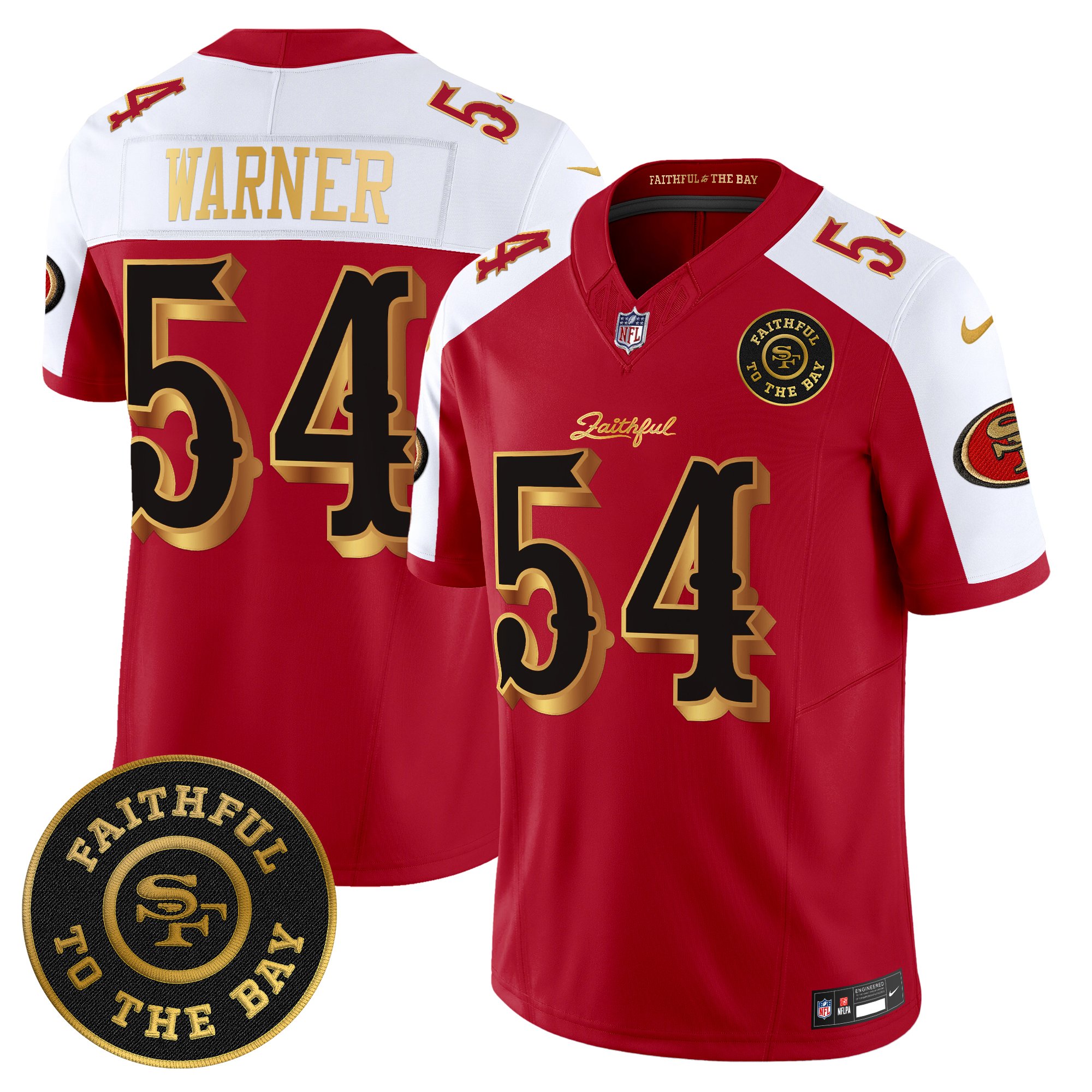 Men's 49ers �Rivalries� Vapor Limited Jersey - Faithful To The Bay Patch - All Stitched