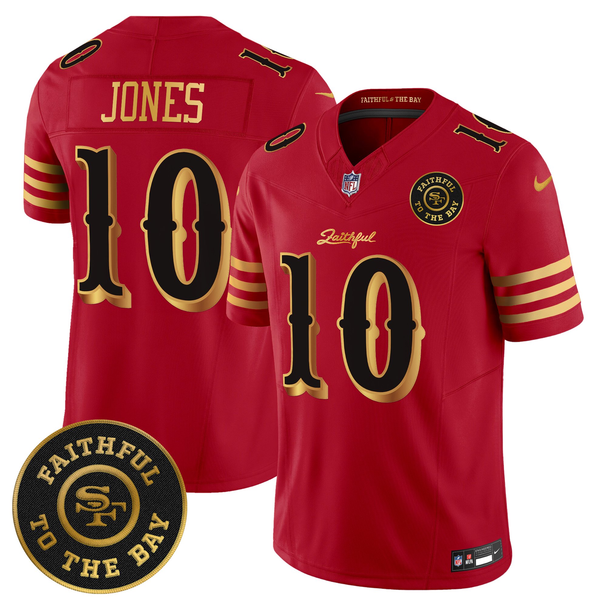 Men's 49ers �Rivalries� Vapor Limited Jersey - Faithful To The Bay Patch - All Stitched