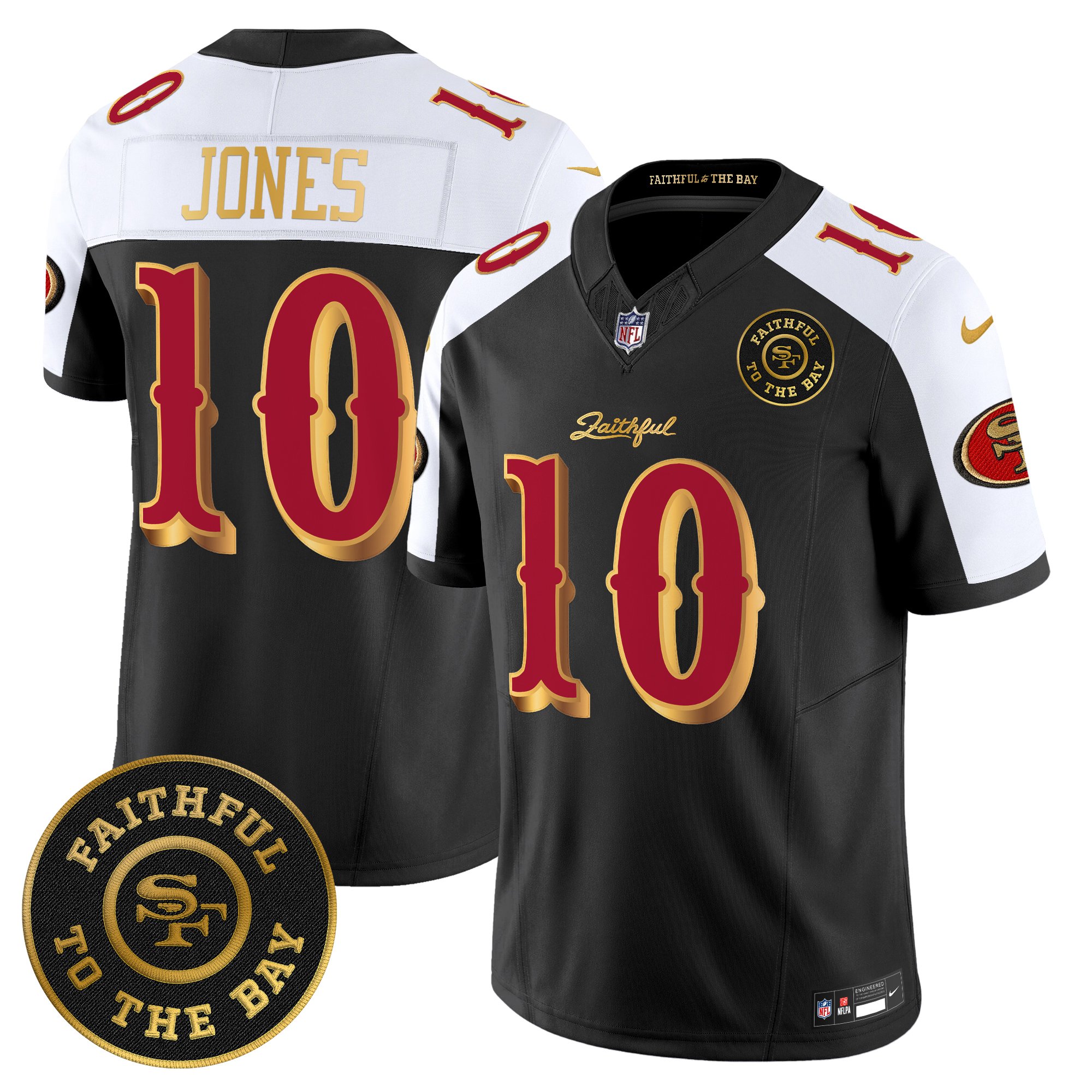 Men's 49ers �Rivalries� Vapor Limited Jersey - Faithful To The Bay Patch - All Stitched