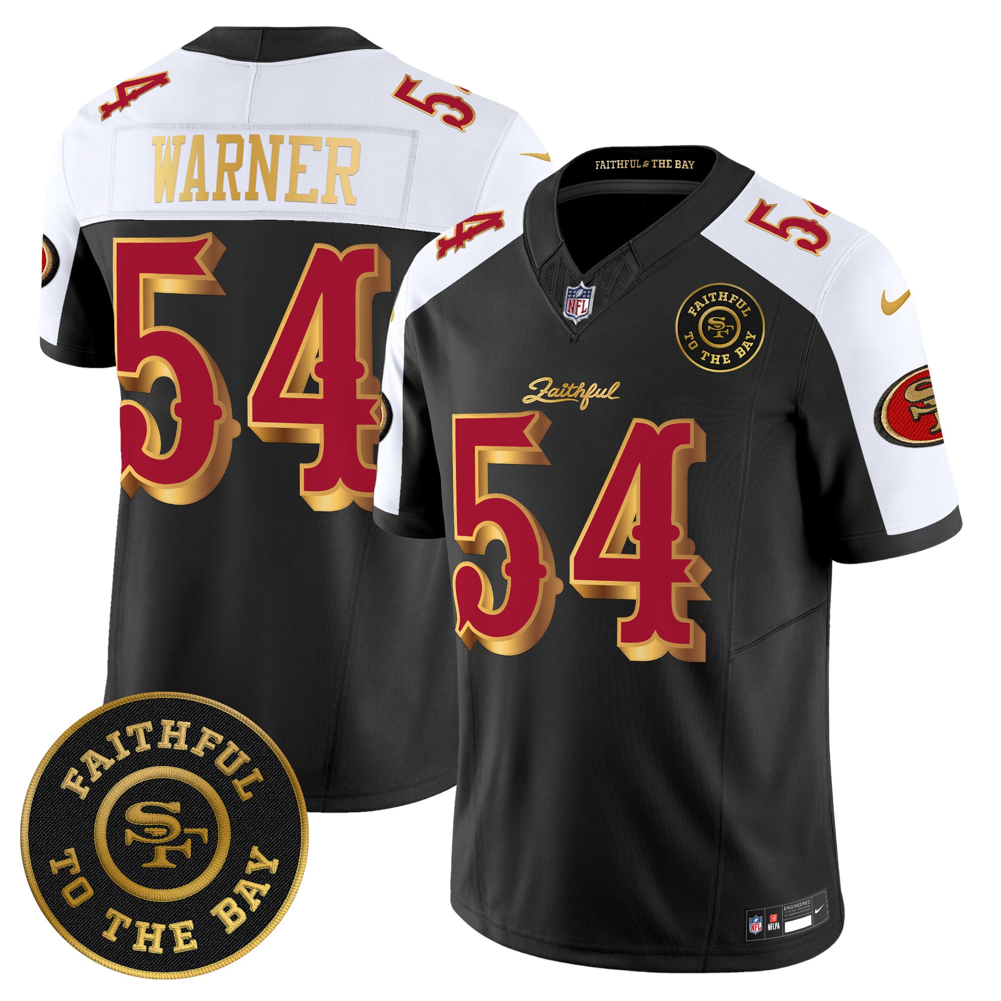 Men's 49ers �Rivalries� Vapor Limited Jersey - Faithful To The Bay Patch - All Stitched