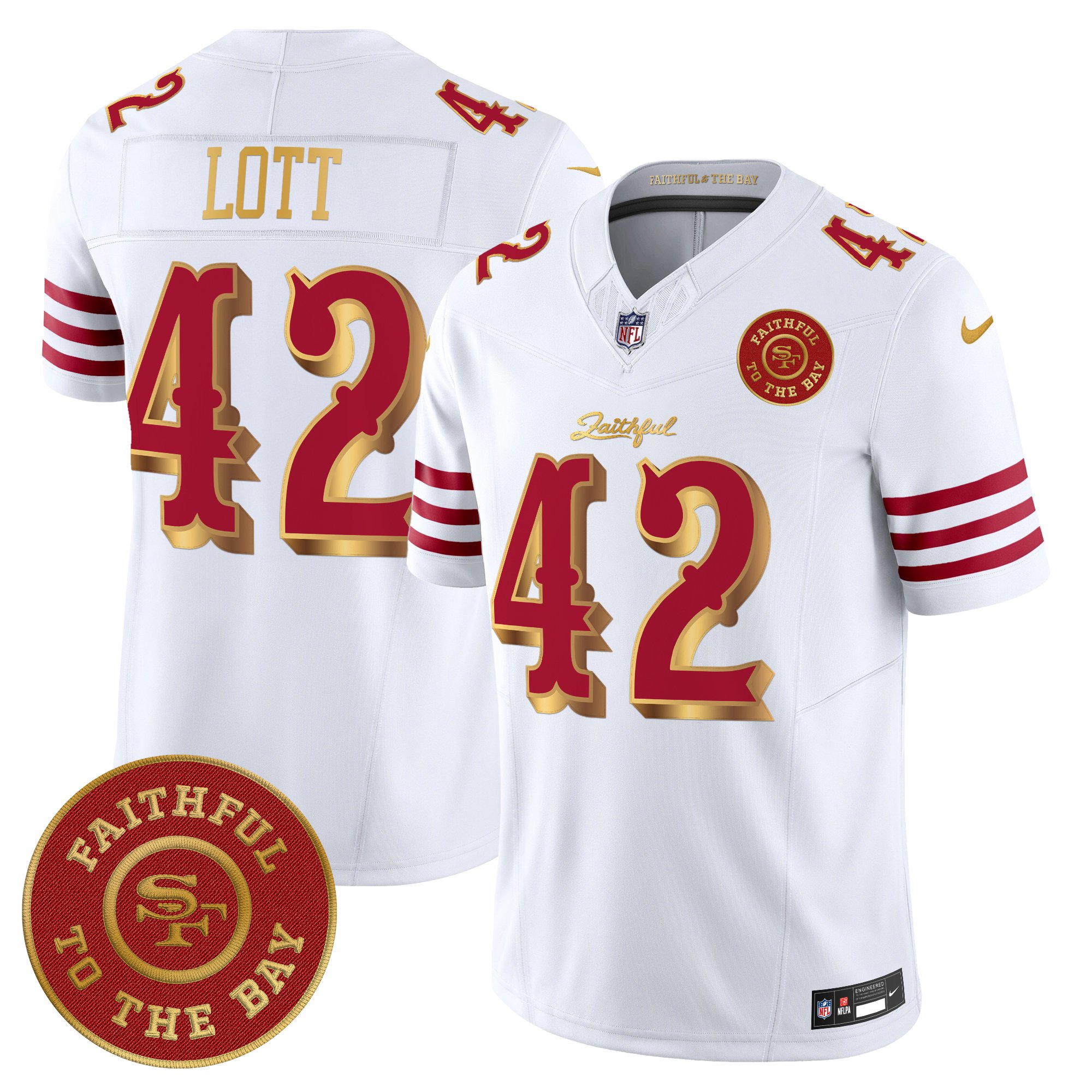 Men's 49ers �Rivalries� Vapor Limited Jersey - Faithful To The Bay Patch - All Stitched