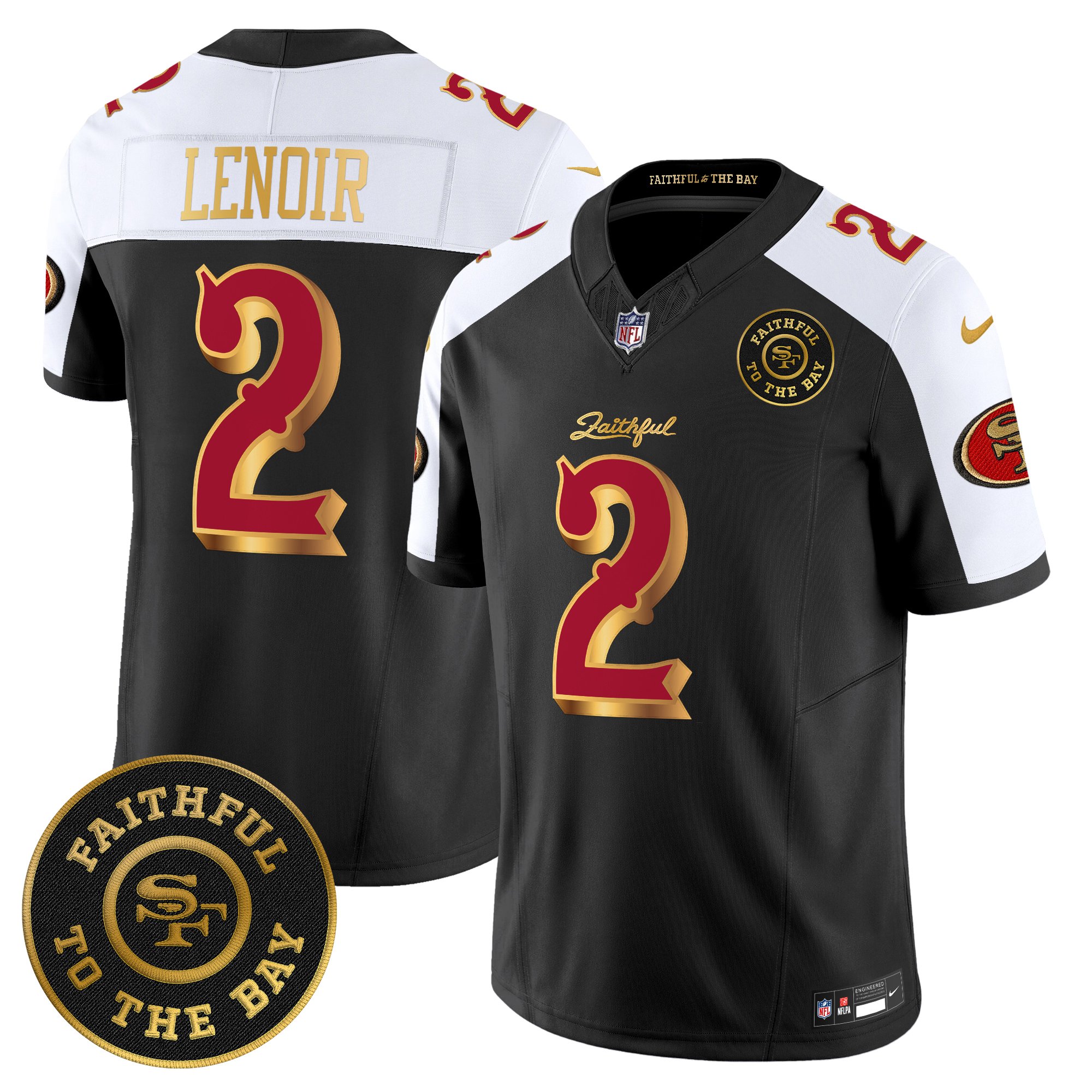 Men's 49ers �Rivalries� Vapor Limited Jersey - Faithful To The Bay Patch - All Stitched