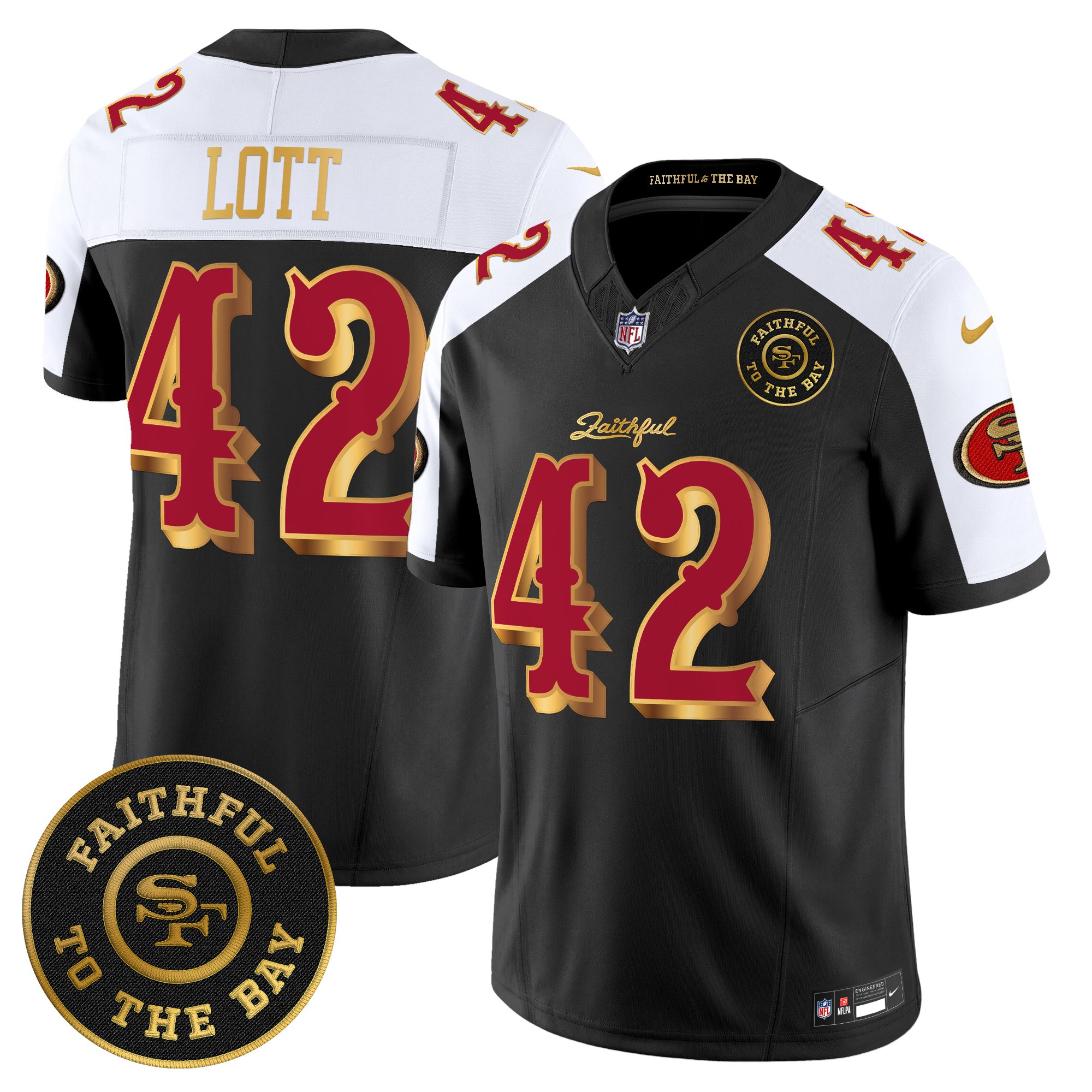Men's 49ers �Rivalries� Vapor Limited Jersey - Faithful To The Bay Patch - All Stitched