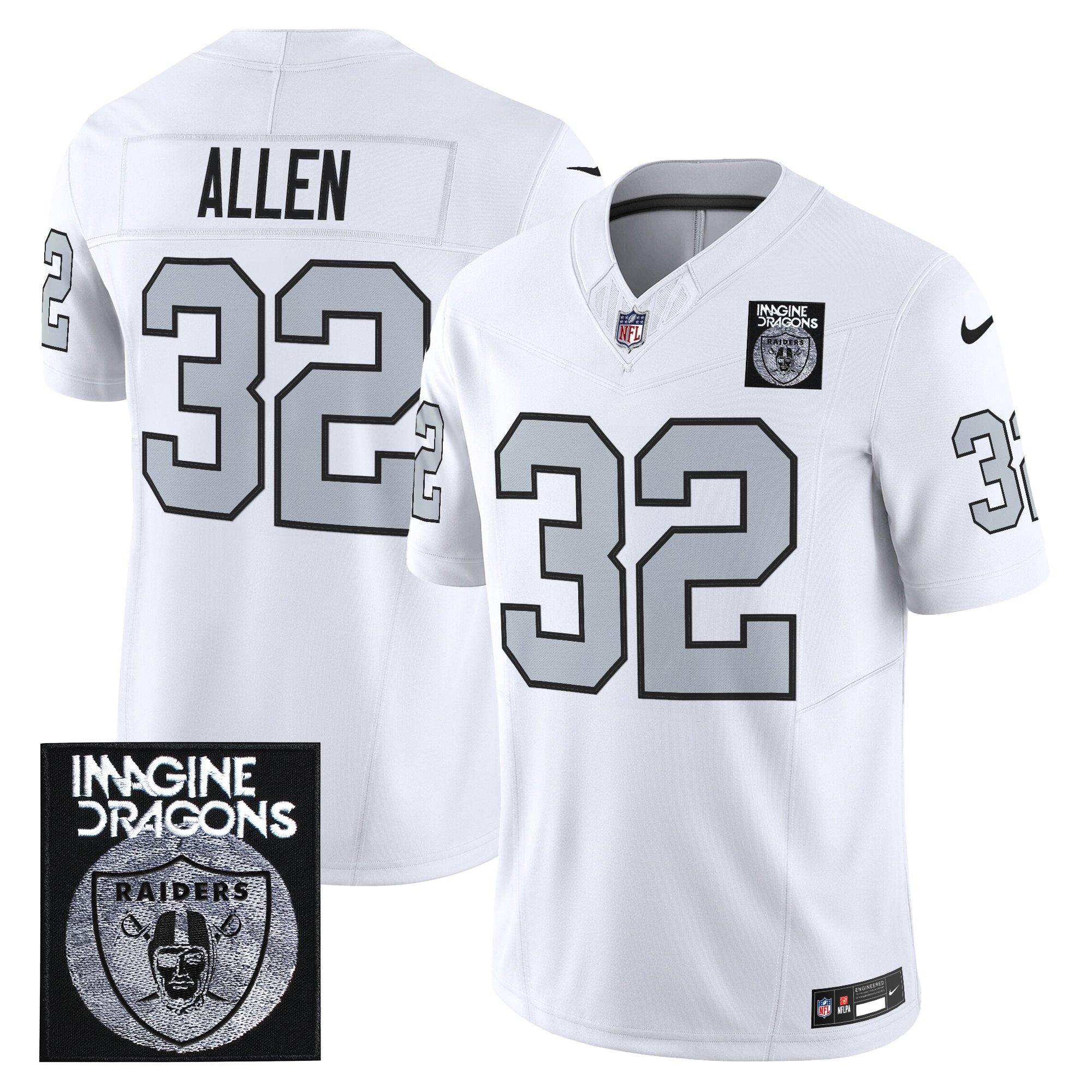 Men's Imagine Dragons x Las Vegas Raiders Vapor Limited Jersey - All Stitched