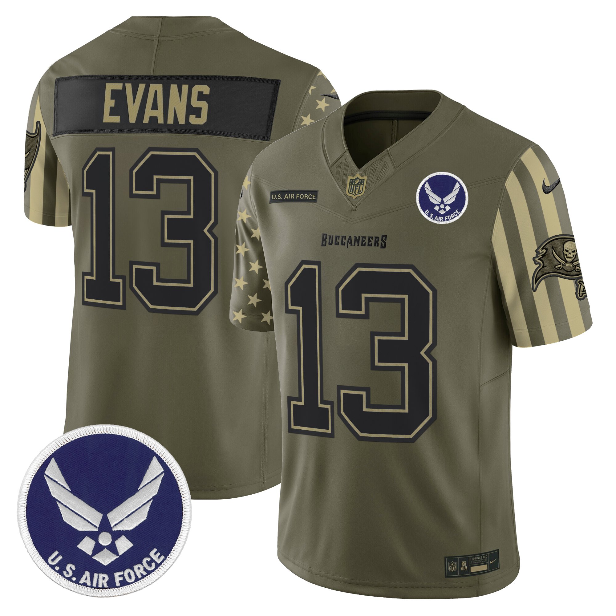 Men's Tampa Bay Buccaneers x U.S. Military Veteran Vapor Limited Jersey - All Stitched