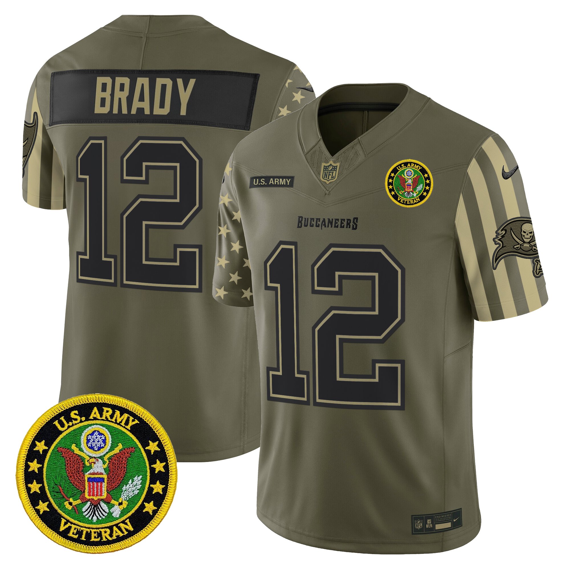 Men's Tampa Bay Buccaneers x U.S. Military Veteran Vapor Limited Jersey - All Stitched