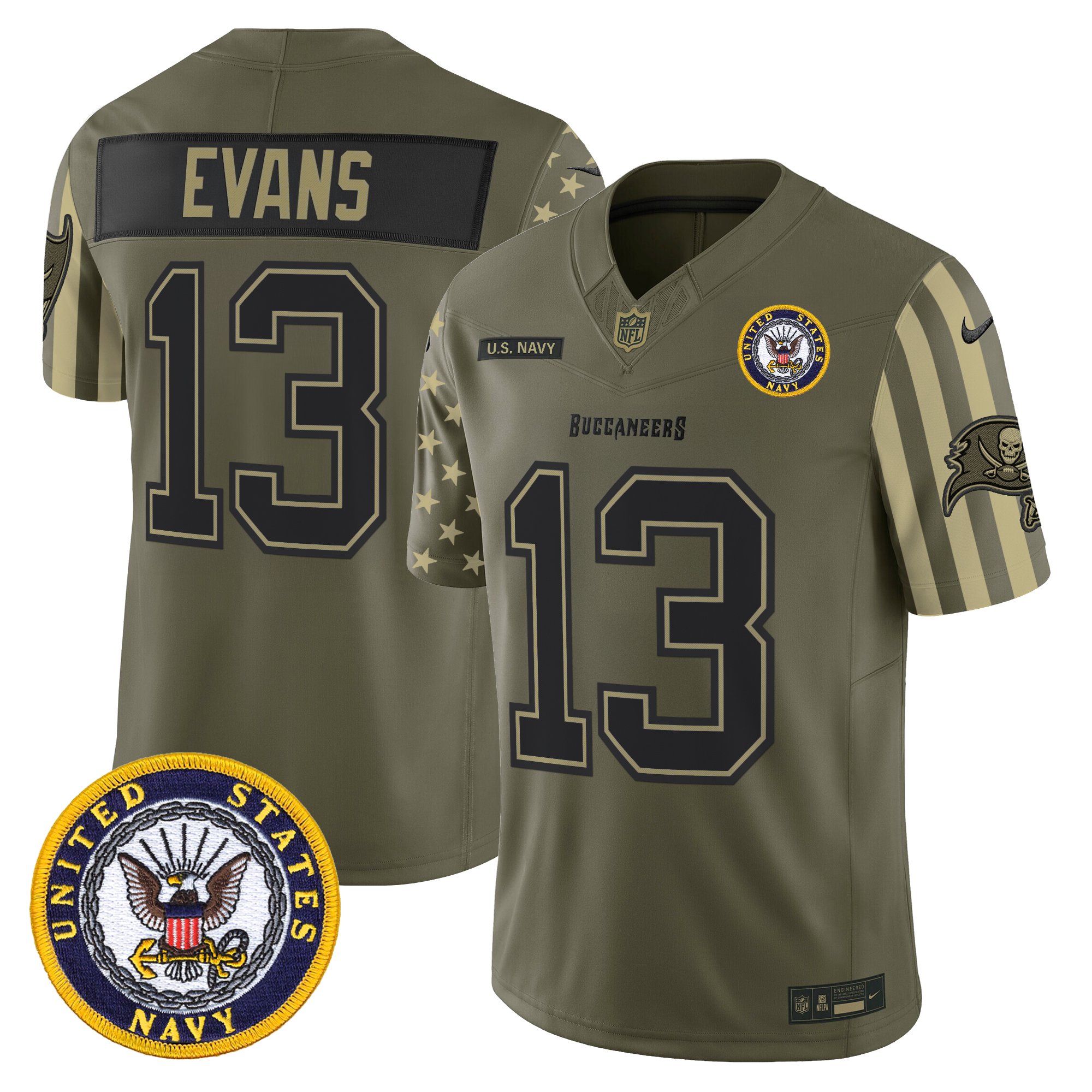 Men's Tampa Bay Buccaneers x U.S. Military Veteran Vapor Limited Jersey - All Stitched