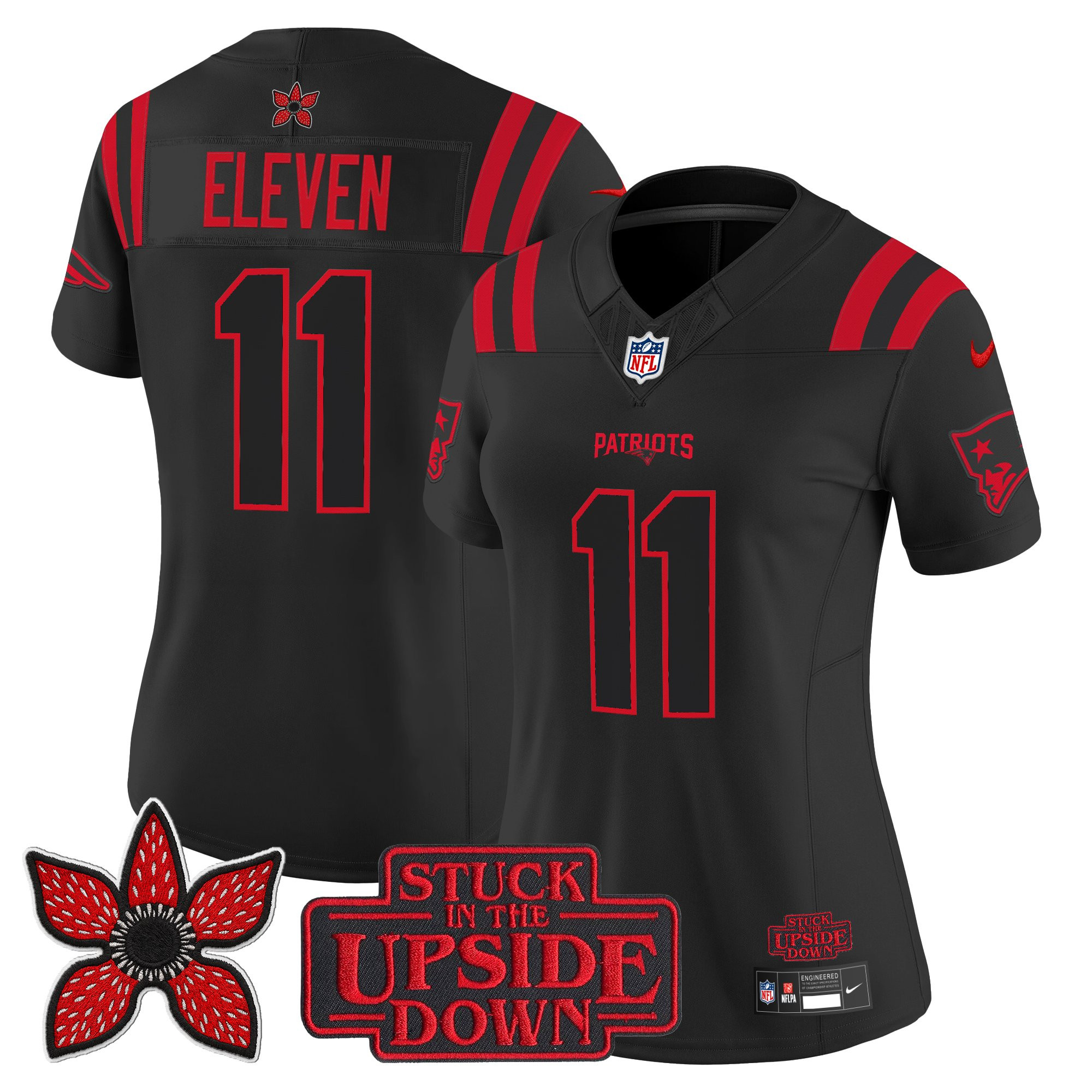 New England Patriots 'Stranger Things Edition' Vapor Limited Jersey - All Stitched