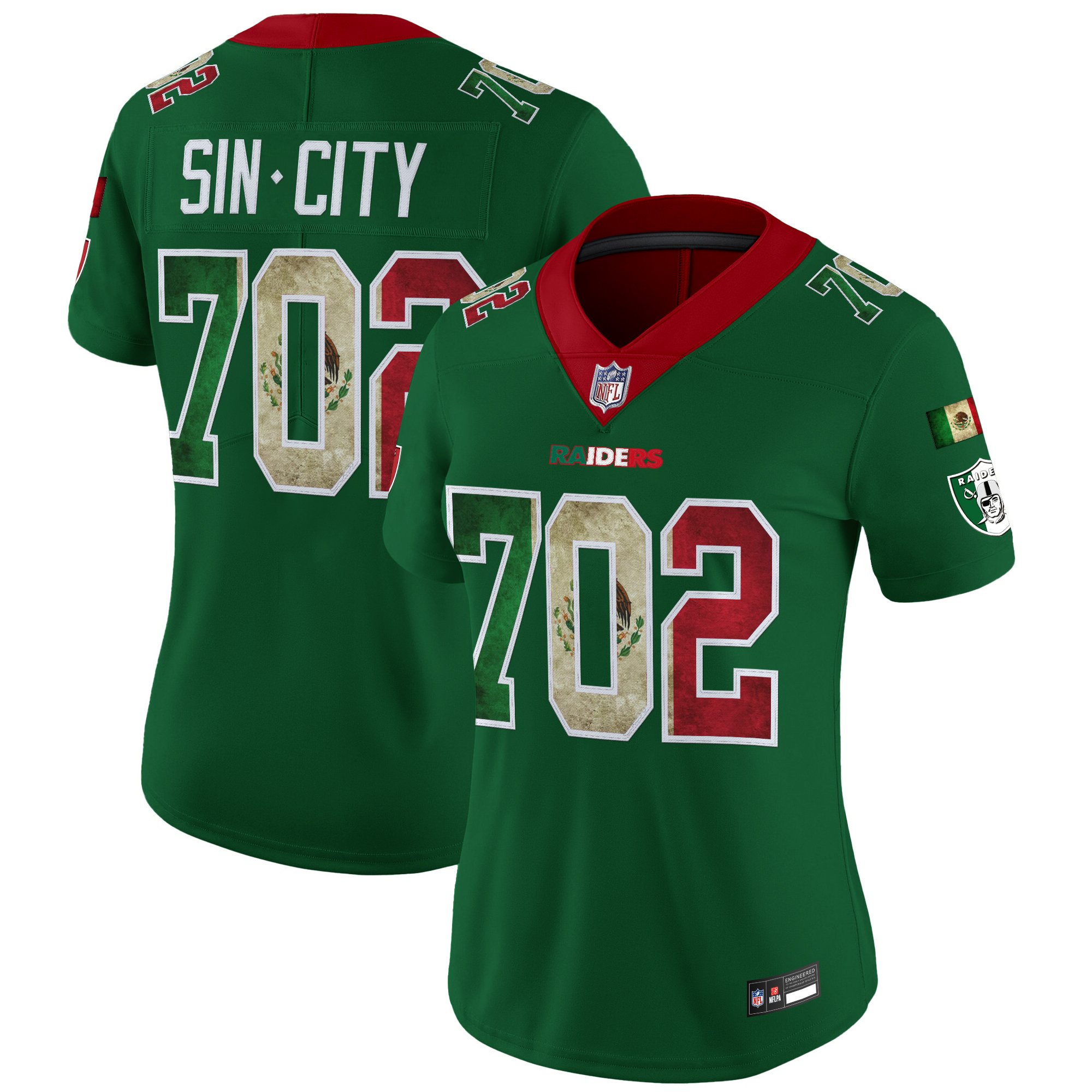 Women's Las Vegas Raiders Mexico Vapor Limited Jersey - All Stitched
