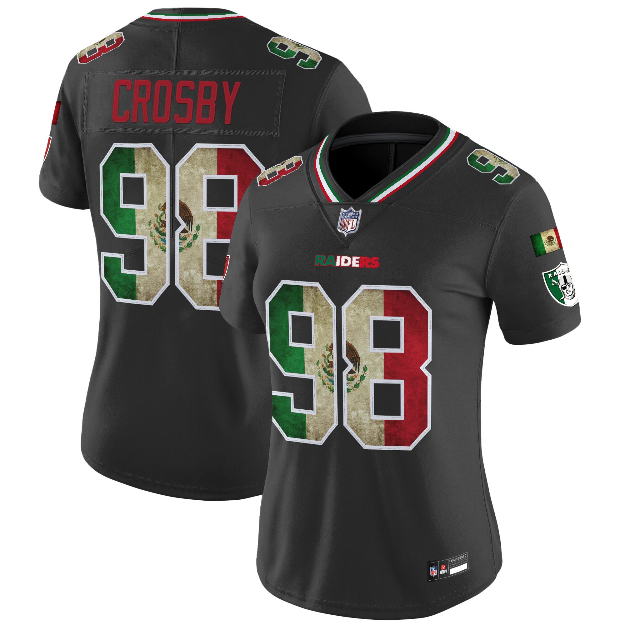 Women's Las Vegas Raiders Mexico Vapor Limited Jersey - All Stitched