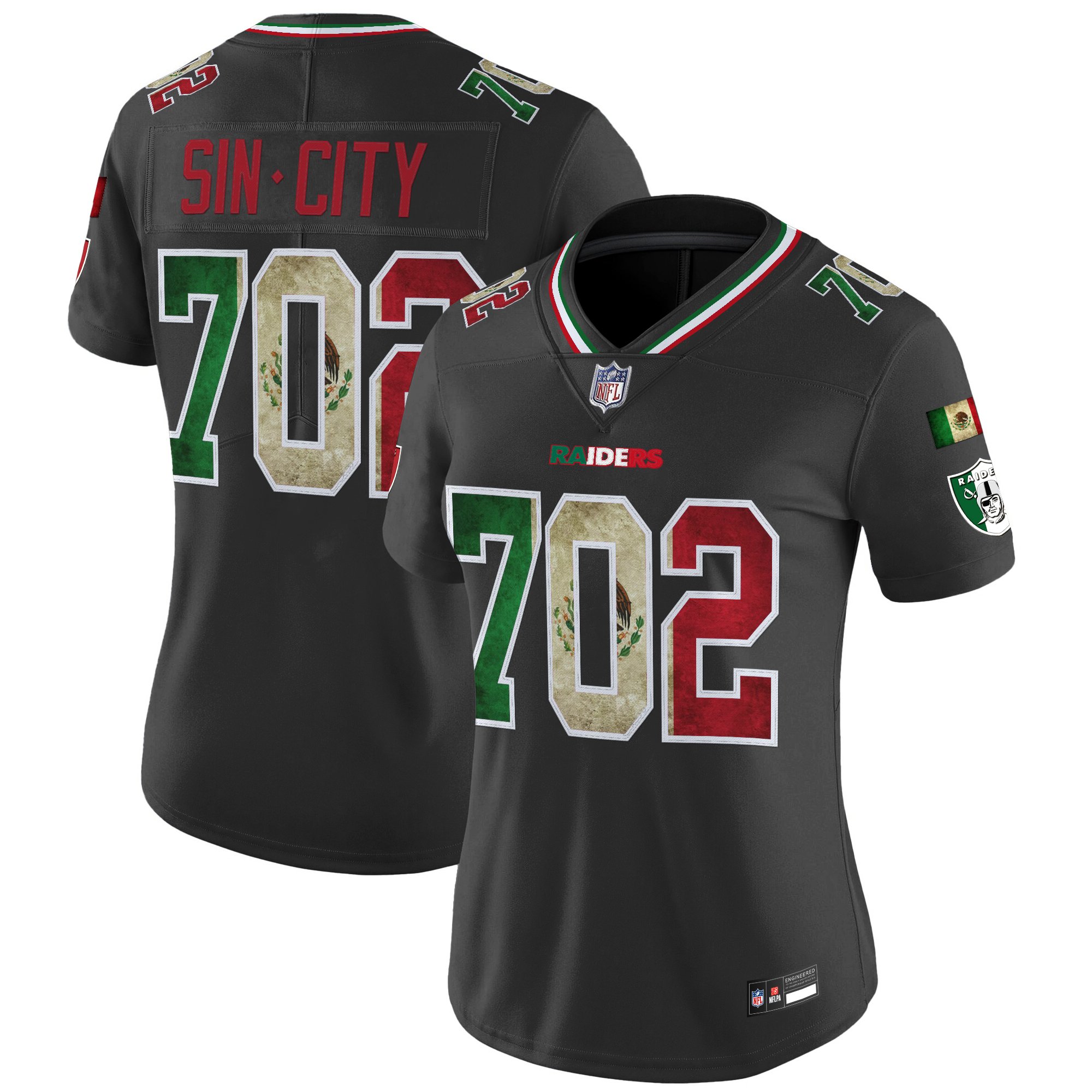 Women's Las Vegas Raiders Mexico Vapor Limited Jersey - All Stitched