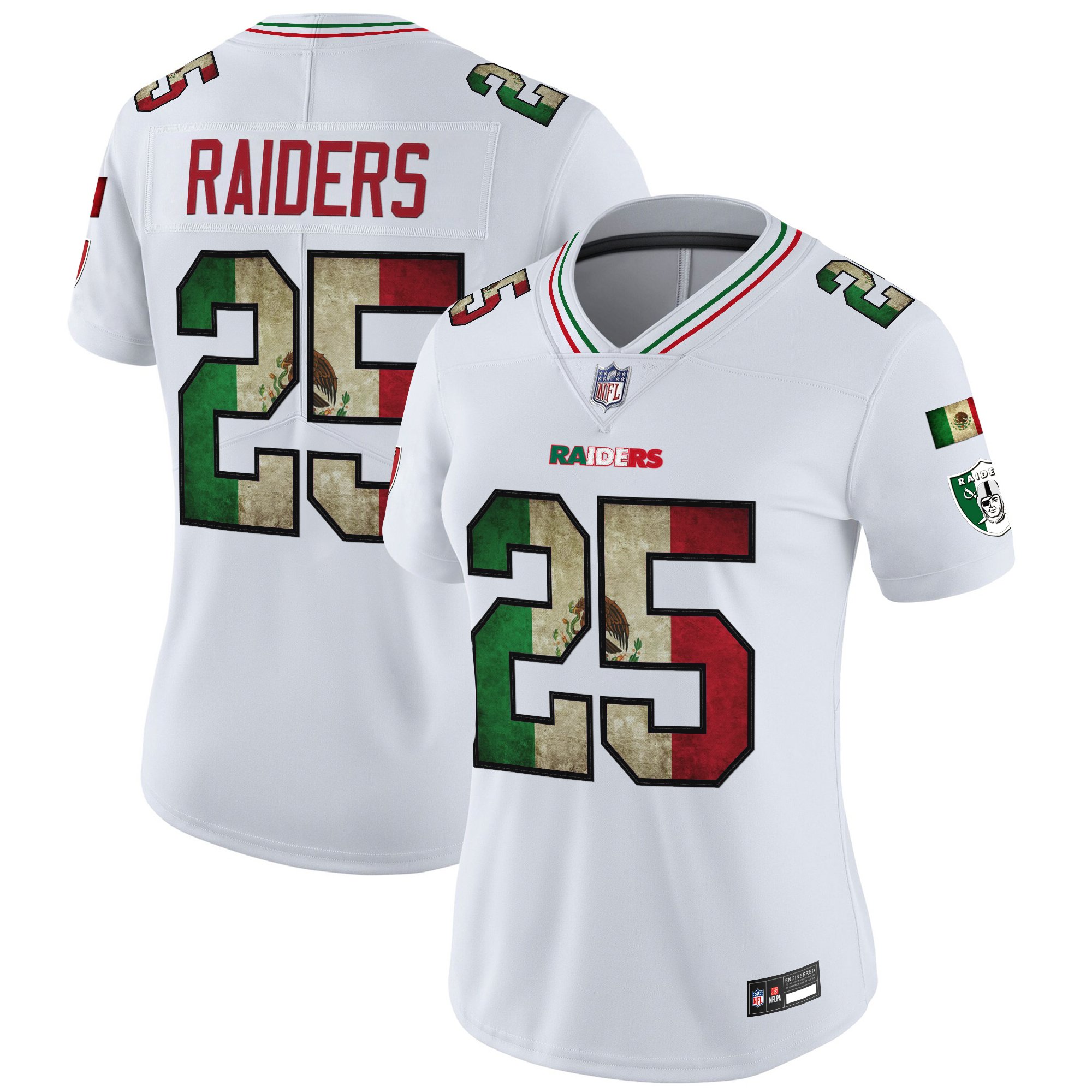Women's Las Vegas Raiders Mexico Vapor Limited Jersey - All Stitched