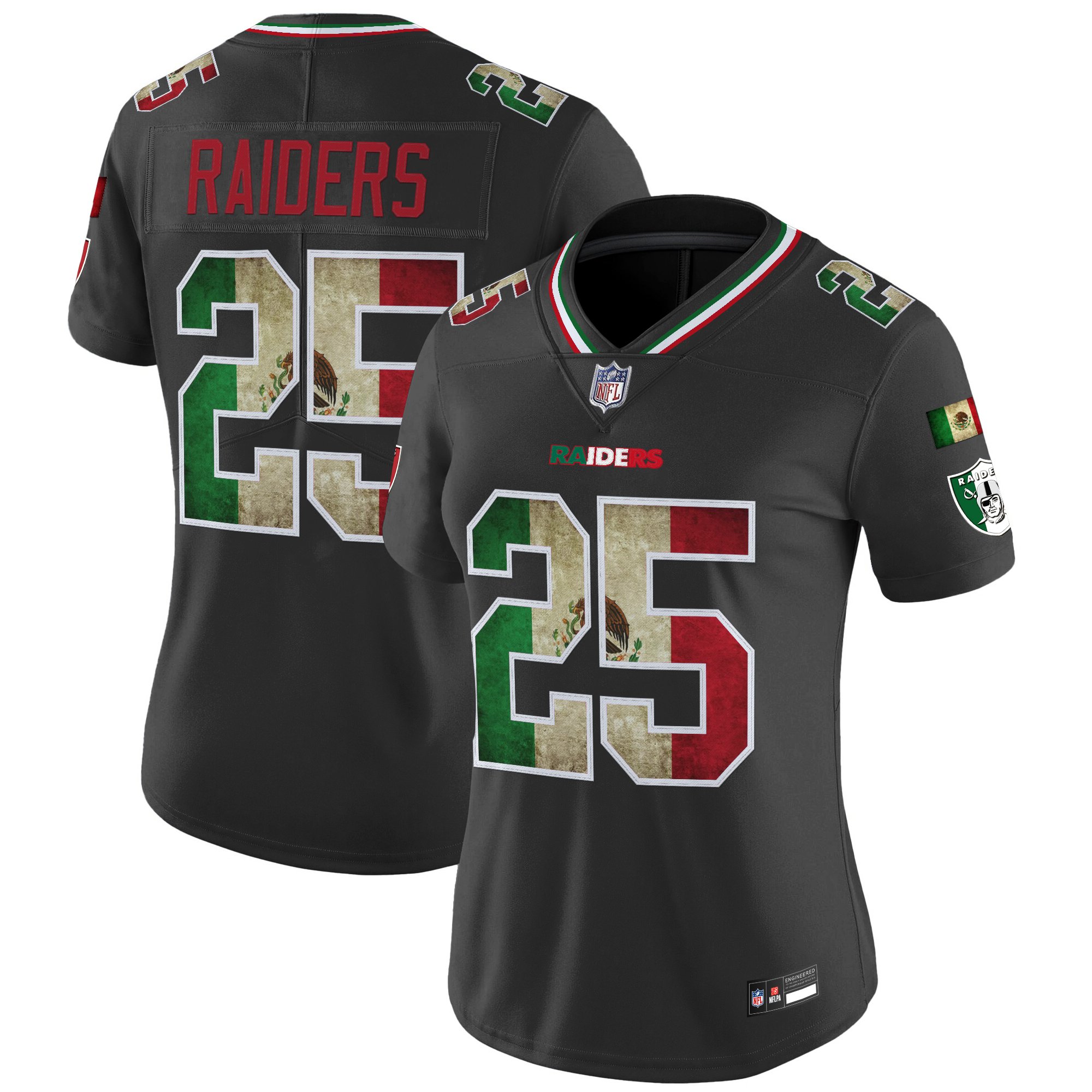 Women's Las Vegas Raiders Mexico Vapor Limited Jersey - All Stitched